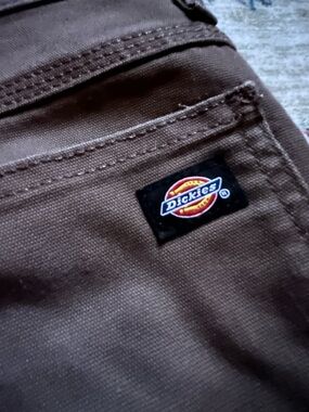 Women’s Dickies Brown Straight-Leg Work Pants (30x34”)